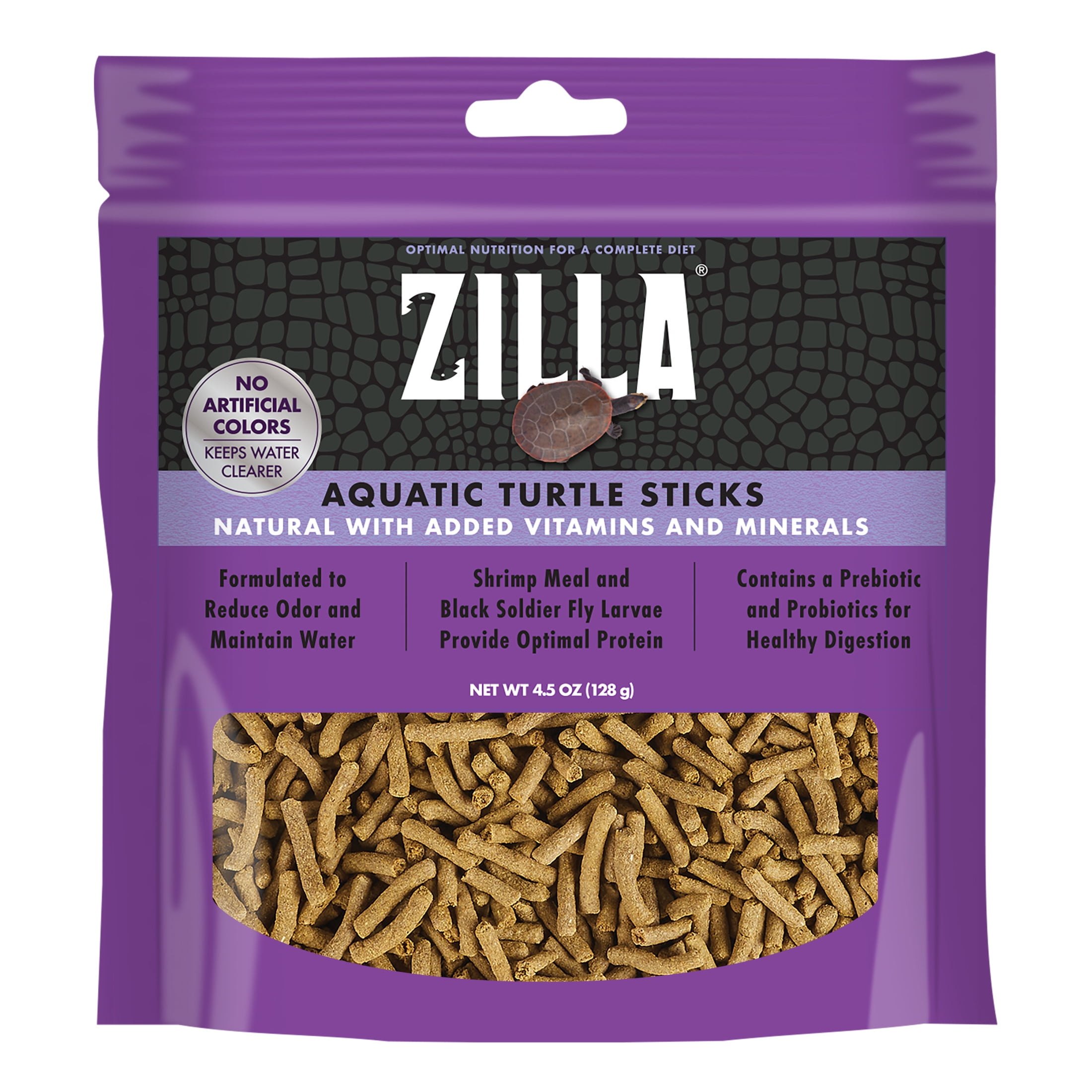 (4 pack) Zilla Aquatic Turtle Food Sticks, 4.5 Ounces