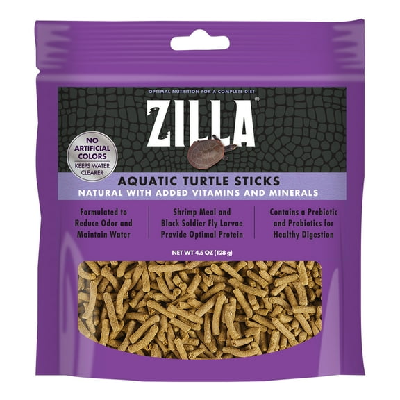 Zilla Aquatic Turtle Food Sticks, 4.5 Ounces