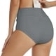 thumbnail image 4 of Gibobby Bañador de Bikini Mujeres Vintage cintura alta Bikini parte inferior traje de baño calzoncillos Bikini parte inferior lateral Tanga baño Swimbott(Gris,G), 4 of 5