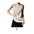 thumbnail image 2 of Sonducket Elegante camiseta sin mangas sin mangas para mujeres adultas - Top Summer Choice T-Shirt Top Tops Mujeres Top Mujeres Tank Tops Prendas para la parte del cuerpo A38 champán L, 2 of 6