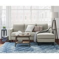 thumbnail image 2 of Serta Harmon Roll Arm Sectional Light Gray, 2 of 12