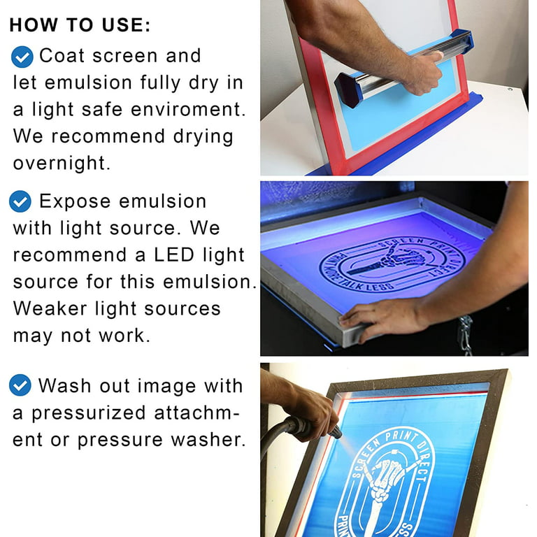 How to make  Screen printing emulsion process 