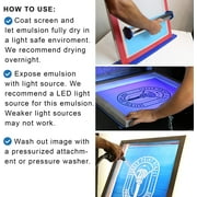 Ecotex® AP Blue Screen Printing Emulsion (Gallon - 128 oz.) Pre - Sensitized Photo Emulsion for Silk Screens, Textiles, and Fabric - For Screen Printing Plastisol Ink, Screen Printing Supplies