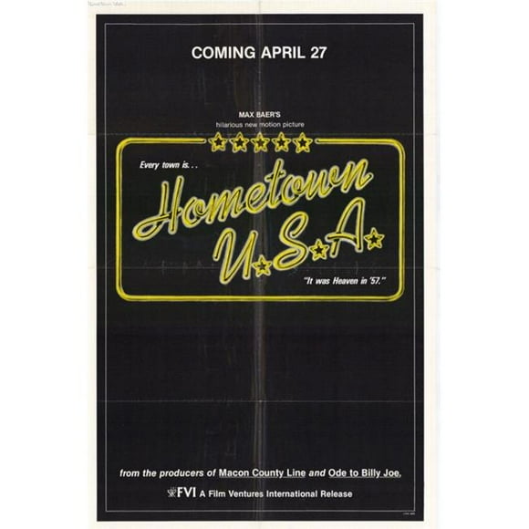 Posterazzi MOVGH5683 Hometown U.S.A. Movie Poster - 27 x 40 in.