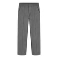 thumbnail image 5 of Boys Dress Pants Kids Elastic Waist Straight Leg Uniform Pants Casual Trousers Pockets Teen Slim Fit Fashion Formal Clothes, 5 of 6
