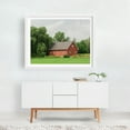 thumbnail image 2 of Red Barn, Shelburne - Shelburne Vermont Photography White Framed Wall Art Print 30 x 40 inches, 2 of 3