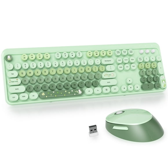 Combo de teclado y ratón Guffercty GTSP Colorful Green