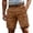 Coffee -AN14, variant on Tactical Cargo Shorts for Men Outdoor Chino Durable Hiking Shorts Summer Stretch Waist Knee Length Short with Pockets Navy M