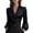 Black, variant on Satin Blouses for Women Elegant Wrap V Neck Long Sleeve Tops Tie Waist Elegant Office Work Cocktail Formal Tops