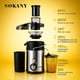 thumbnail image 2 of Extractor de Jugos Sokany SK-4000 Acero Inoxidable 800W, 2 of 5
