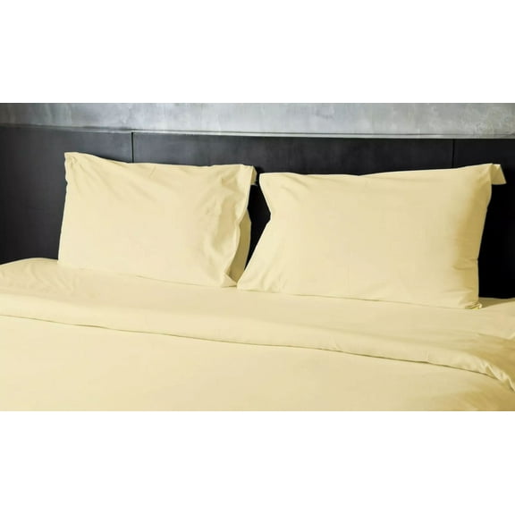 Huba Homes HIGH THREAD COUNT 1800 EGYPTIAN COTTON & BAMBOO COOLING SOFT SHEET DEEP POCKETS queen Cream