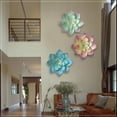 thumbnail image 1 of Decoración hogareña Decoración de pared de metal grande, estilo de arte floral suculento de hierro de 13 "para colgar en interiores y exteriores, hogar, dormitorio, oficina Zhivalor LRWJ741, 1 of 4