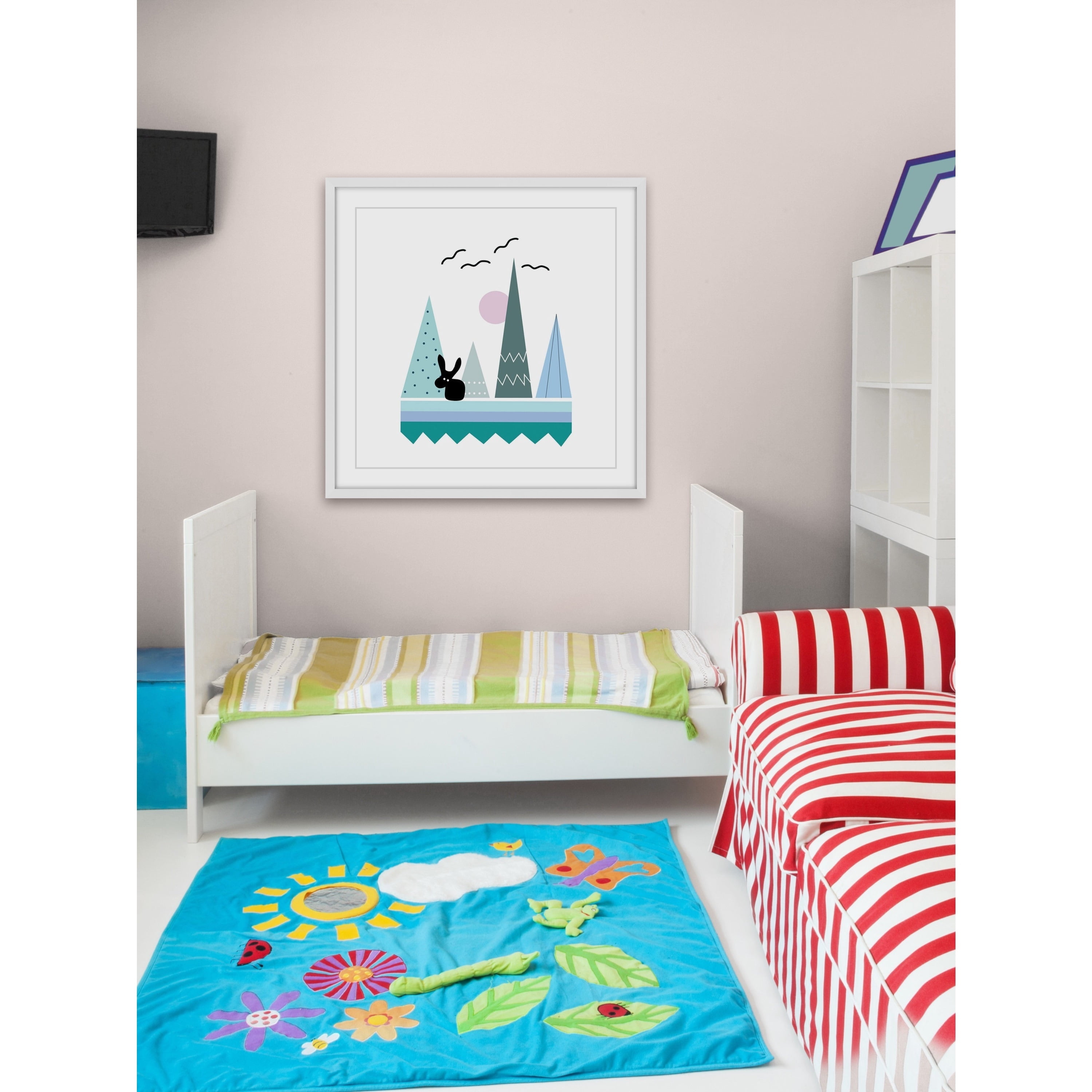 Marmont Hill "Teepee Patterns" by Katarina Snygg Framed Painting Print