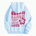 thumbnail image 5 of Towmus Cute Pink Flower Hoodie for Woman Preppy Sweatshirts Trendy Puff Print Letter Graphic Hoodies Casual Pullover Tops, 5 of 8
