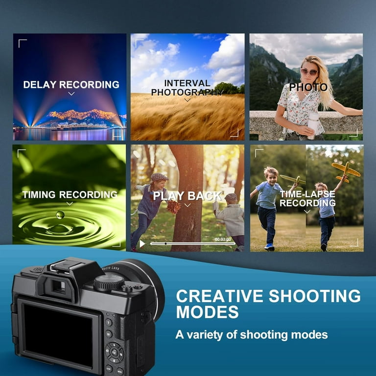 NBD, 4K Digital Camera, 48MP, Vlogging Kit with Microphone and