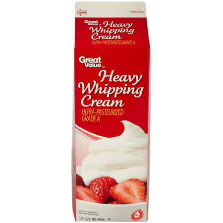 Great Value Heavy Whipping Cream, 32 oz. 