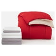 thumbnail image 6 of Dawn 35-Piece 200 Thread Count Brick and Burgundy 100% Microfiber Bed Sheet Set, Twin-XL, 6 of 9