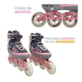 thumbnail image 4 of Patines Next Profesionales para Adultos y Jóvenes Talla 26-28 Color Gris, 4 of 4