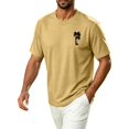 thumbnail image 2 of HAJWOH Men's Short Sleeve Shirts Oversized Cotton Vintage Washed T-Shirt Palm Tree Graphic Tees Summer Casual Tops, 2 of 7