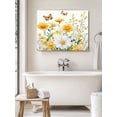 thumbnail image 6 of Yellow Spring Floral Wall Art for Living Room,Canvas Picture Wall Decor for Bathroom Bedroom,Pastoral Summer Botanical Daisy Painting Artwork for Office Kitchen Hallway Dining Room Home Decor 24"x32", 6 of 8