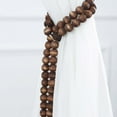 thumbnail image 2 of Efavormart Farmhouse Decor 55"" Brown Wood Bead Garland with Tassels Rustic Country Boho Decor Prayer Wood
Beaded Chain Big Wall Hanging Decor for Home Indoor& Outdoor Events, 2 of 11
