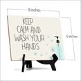 thumbnail image 3 of Signs ByLITA Keep Calm And Wash Your Hands, Hygiene Sign, 6" x 8" (White), 3 of 3