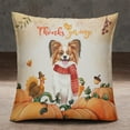 thumbnail image 2 of Happy Thanksgiving Papillon with Turkey Pumpkins Autumn Vibes Pillowcase Double Sided Pap Butterfly Dog Lover Pillow Case Covers - 12018, 2 of 3