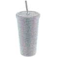 thumbnail image 2 of Botella de agua, botella de agua de 500 ml, botella de agua con purpurina inoxidable, botella de agua con diamantes de imitación diseñada para profesionales, 2 of 8