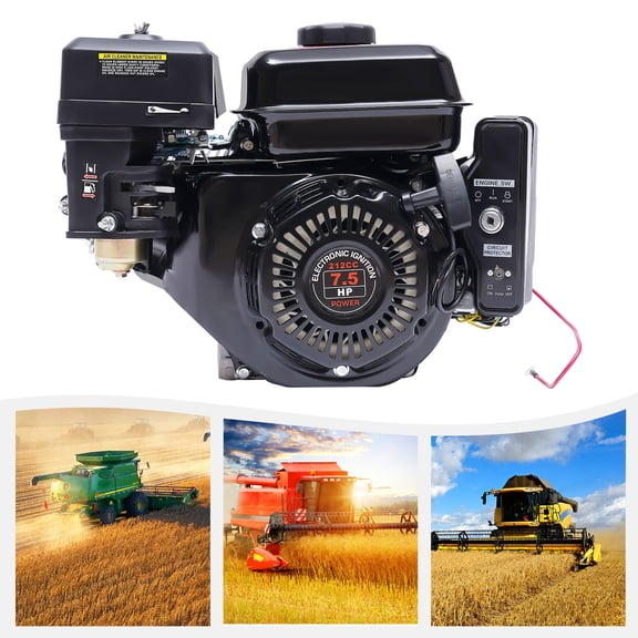 TFCFL 7.5hp Gasoline Power Engine Motor Electric Start For Mini Bike Go-kart 4-stroke 212cc Air Cooling Single Cylinder Gas Engine