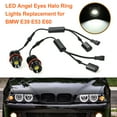 thumbnail image 4 of Faros de automóviles Irfora 40 W/Uds Angel Eyes Halo anillo marcador luces bombilla 16SMD reemplazo blanco para BMW E39 E53 E60 Irfora Faros de automóviles, 4 of 7