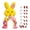 B, variant on Hioecau Easter Golf Game Set Mini Bunny Golf Course with Candy Cane Club And Balls Funny Indoor Outdoor Party Game for Adults Family Gathering Home Room Decor