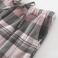 thumbnail image 5 of aidice Lounge Womens Pants Casual Drawstring Elastic Waisted Plaid Loose Homewear Pants with Pockets, 5 of 5