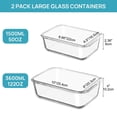 thumbnail image 2 of Contenedores de Almacenamiento de Alimentos Vtopmart 3.6L + 1.5L Herméticos de Vidrio, 2 of 8