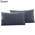 thumbnail image 7 of NUZYZ 2Pcs King Queen Stylish Solid Color Bed Pillow Case Cushion Cover Bedroom Decor, 7 of 7
