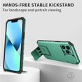 thumbnail image 6 of Compatible with iPhone 14 Pro Max Case with Slide Camera Cover, iPhone 14 Pro Max Phone Case with Stand Shockproof Hard PC Cases (Dark Green), 6 of 14