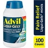 Advil Liqui-Gels Minis Pain Reliever and Fever Reducer, Ibuprofen 200mg, 100 Count, Fast Pain Relief
