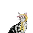 thumbnail image 3 of Popp, Grace 20x24 Black Modern Framed Museum Art Print Titled - Cool Cat III, 3 of 5