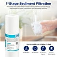 thumbnail image 5 of Membrane Solutions Universal Reverse Osmosis Water Filter for 5/6 Stage RO System, Compatible with iSpring, APEC, Express Water, 75GPD RO Membrane, 5 of 6