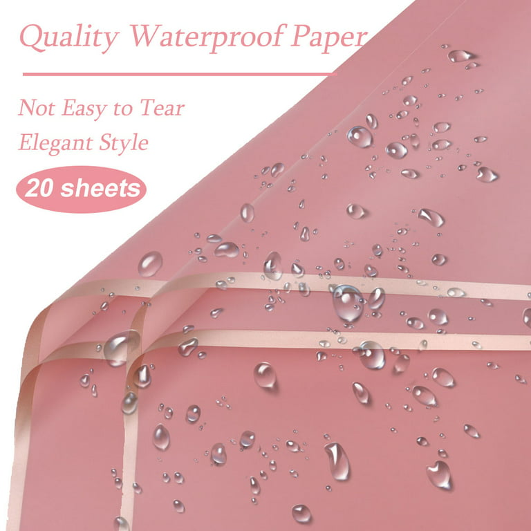DUOER 10M/roll Plain Color Flower Wrapping Paper Translucent Waterproof  Matte Paper Gift Florist Wedding Rose Flower Wrapping Paper