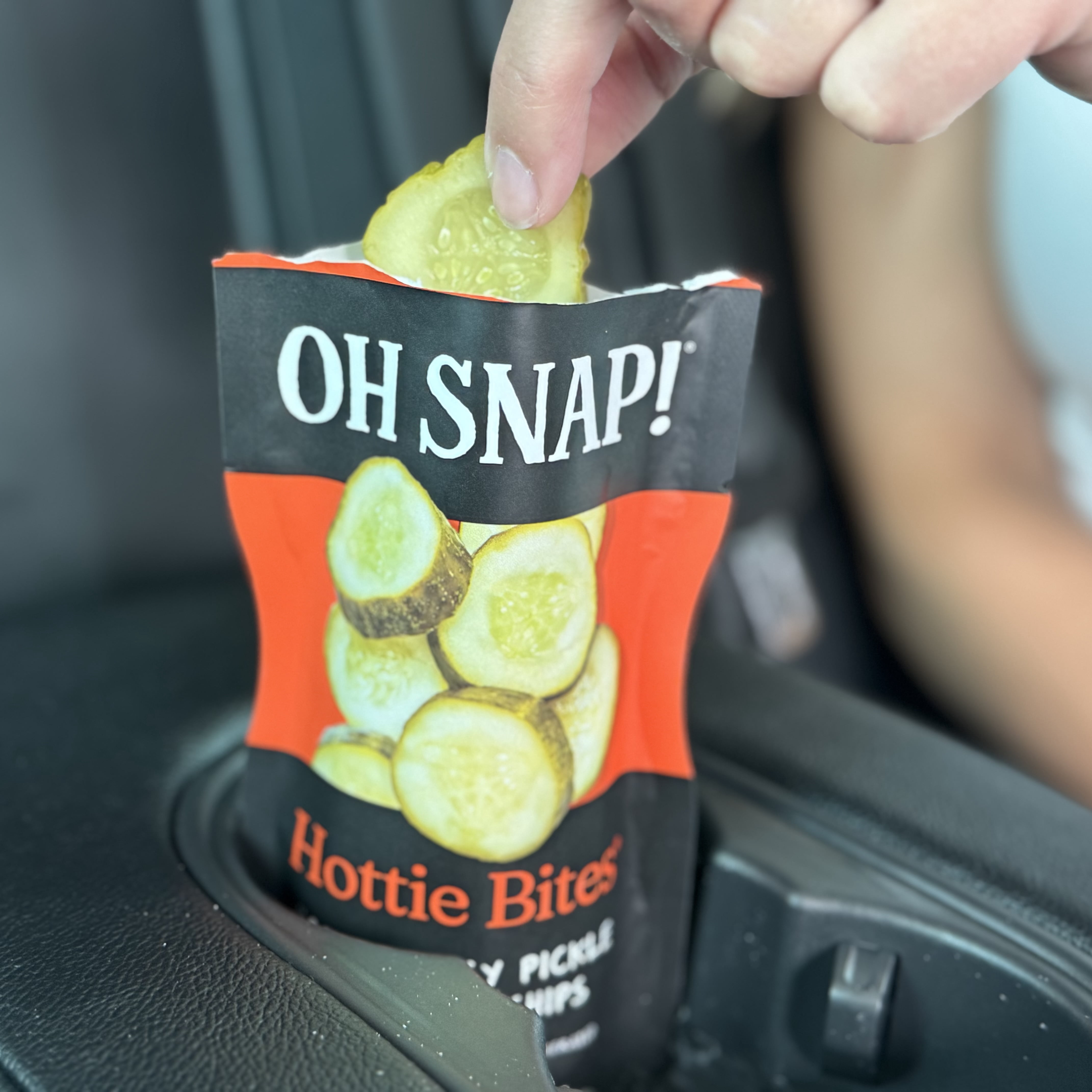 OH SNAP! Hottie Bites Hot N' Spicy Pickle Snack Pack, Fat-Free, Keto-Friendly, 3.25 oz.