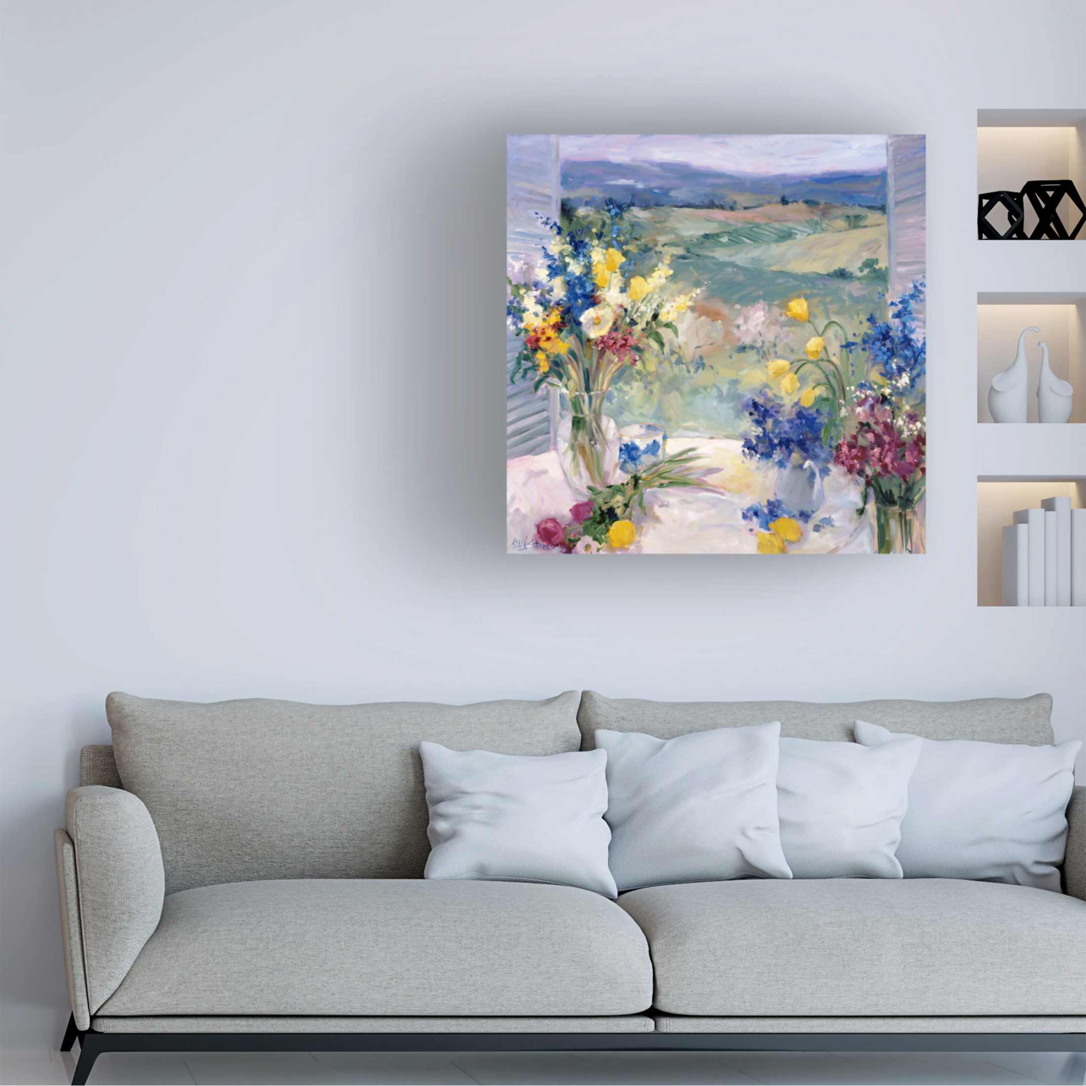Trademark Fine Art Allayn Stevens Tuscany Floral I Canvas Wall Art
