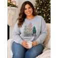 thumbnail image 4 of DEXIO Plus Size Christmas Sweatshirts for Women Merry Long Sleeve Tee Crewneck Pullover Tops,4X, 4 of 17