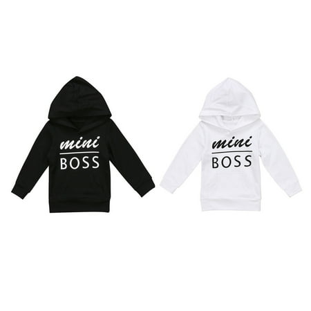 Hooded Mini (Toddler Kids Infant Baby Boy Girl Hoodie Casual Tops Hooded Sweatshirt Mini Boss Sport OutWear)