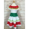 thumbnail image 4 of unik Girl's Traditional Mexican Cinco De Mayo Fiesta Dress Yellow Red Size 8, 4 of 4