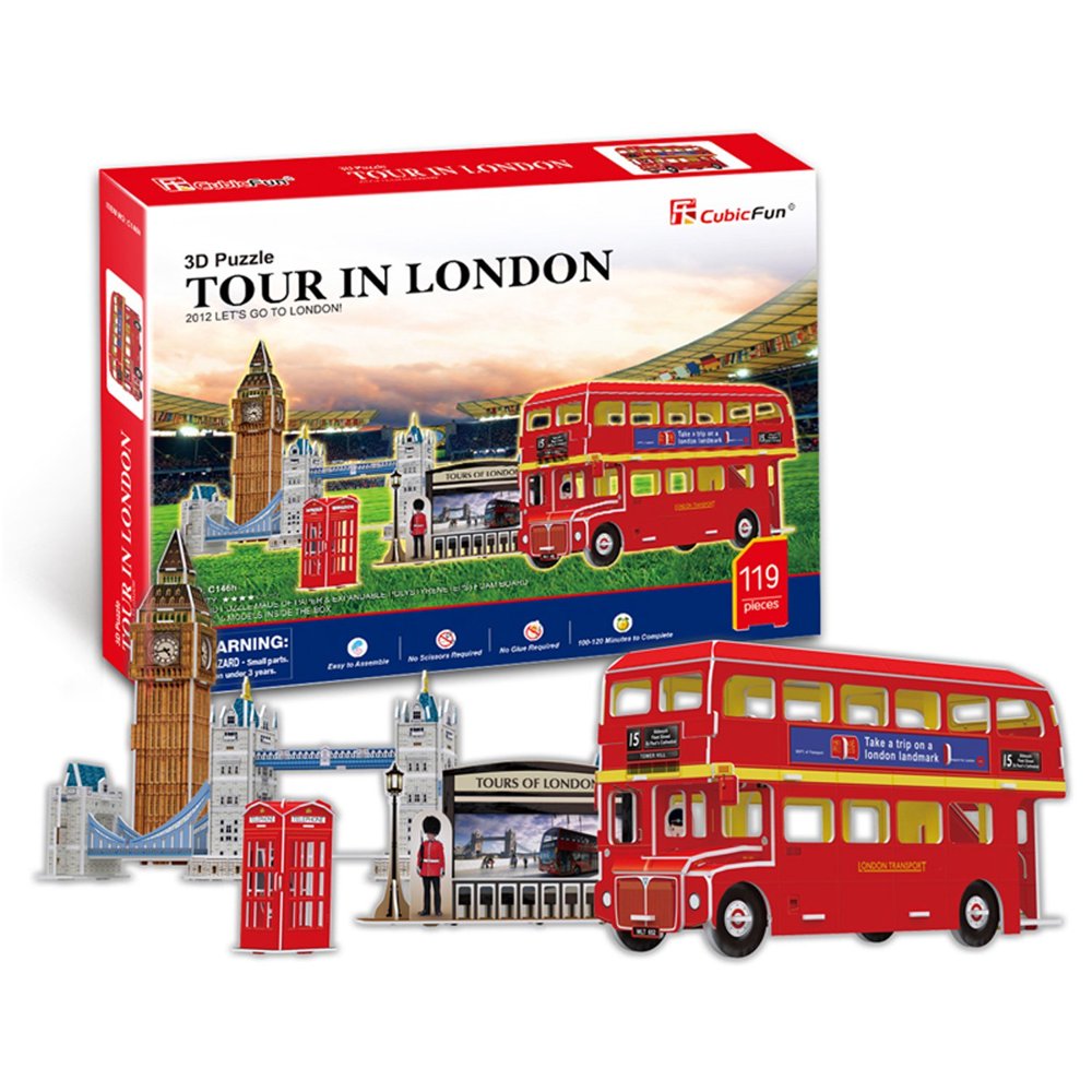 3D Puzzle CSeries "Tour in London Five puzzles", A fun and