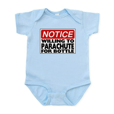 

CafePress - Will Parachute For Bottle Infant Bodysuit - Baby Light Bodysuit Size Newborn - 24 Months