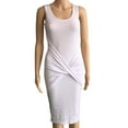 thumbnail image 4 of IROINNID Women's Sheath Dress Summer Sleeveless Slim Fit Personality Wrap Solid Color Elastic Waist Dress, 4 of 7