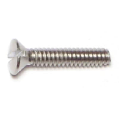6-32 x 3/4" Slotted Oval Head Machine Screws Stainless Steel 18-8 Qty 100 