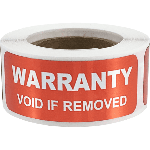 Tamper proof warranty labels