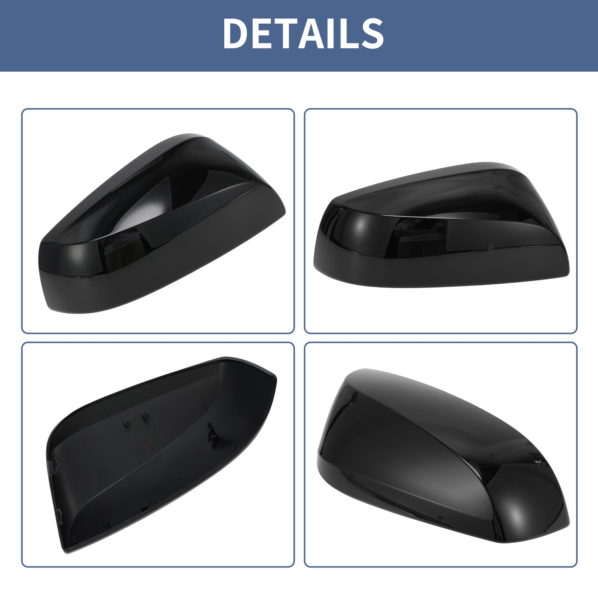 Unique Bargains ABS Side Mirror Cover Cap for Toyota RAV4 2019-2025 Right Side